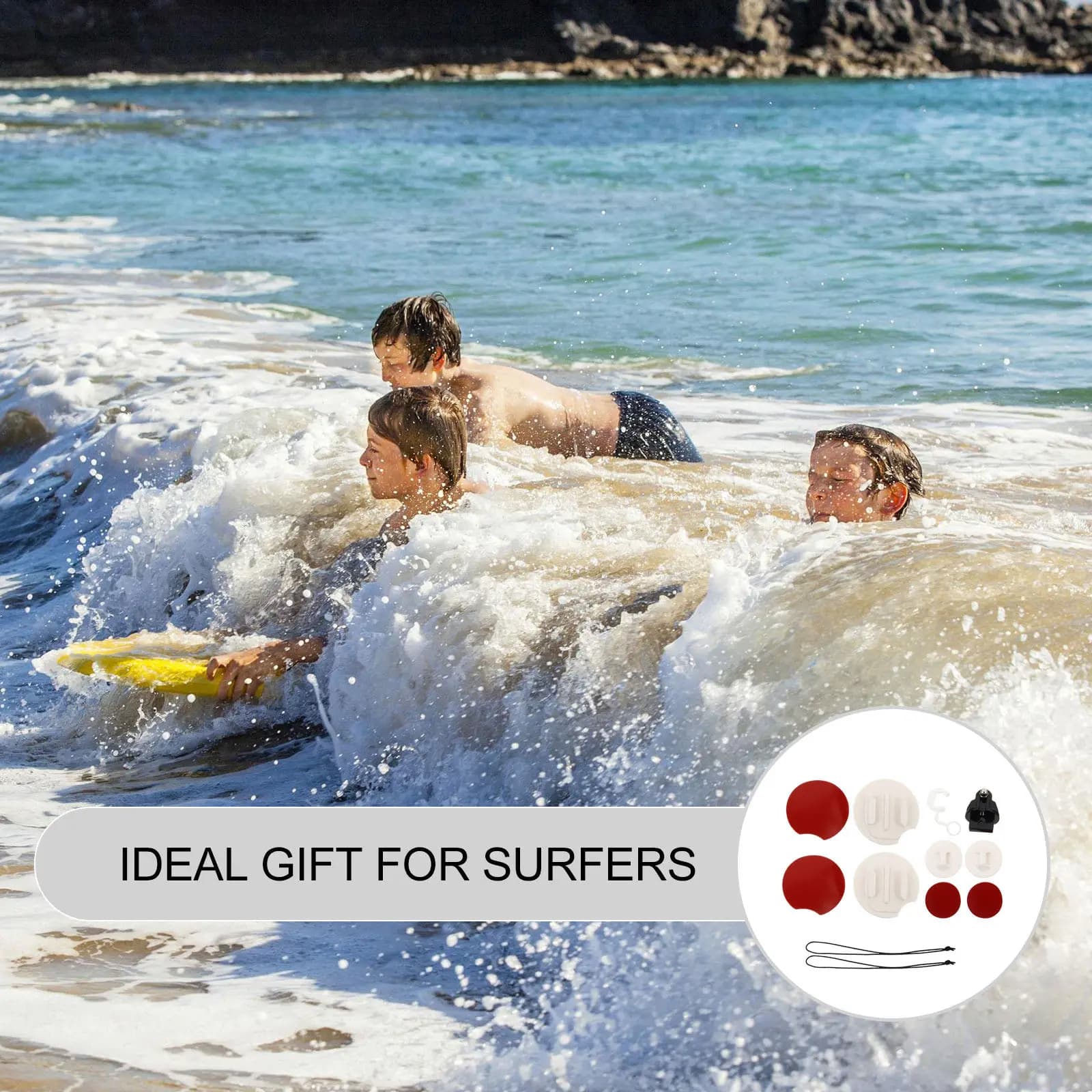 1Set Surfboard Mount Adapter Kit Easy Install Surfing Holder Accessories for Action Camera Kayak Paddle Board Snowboard Supplies