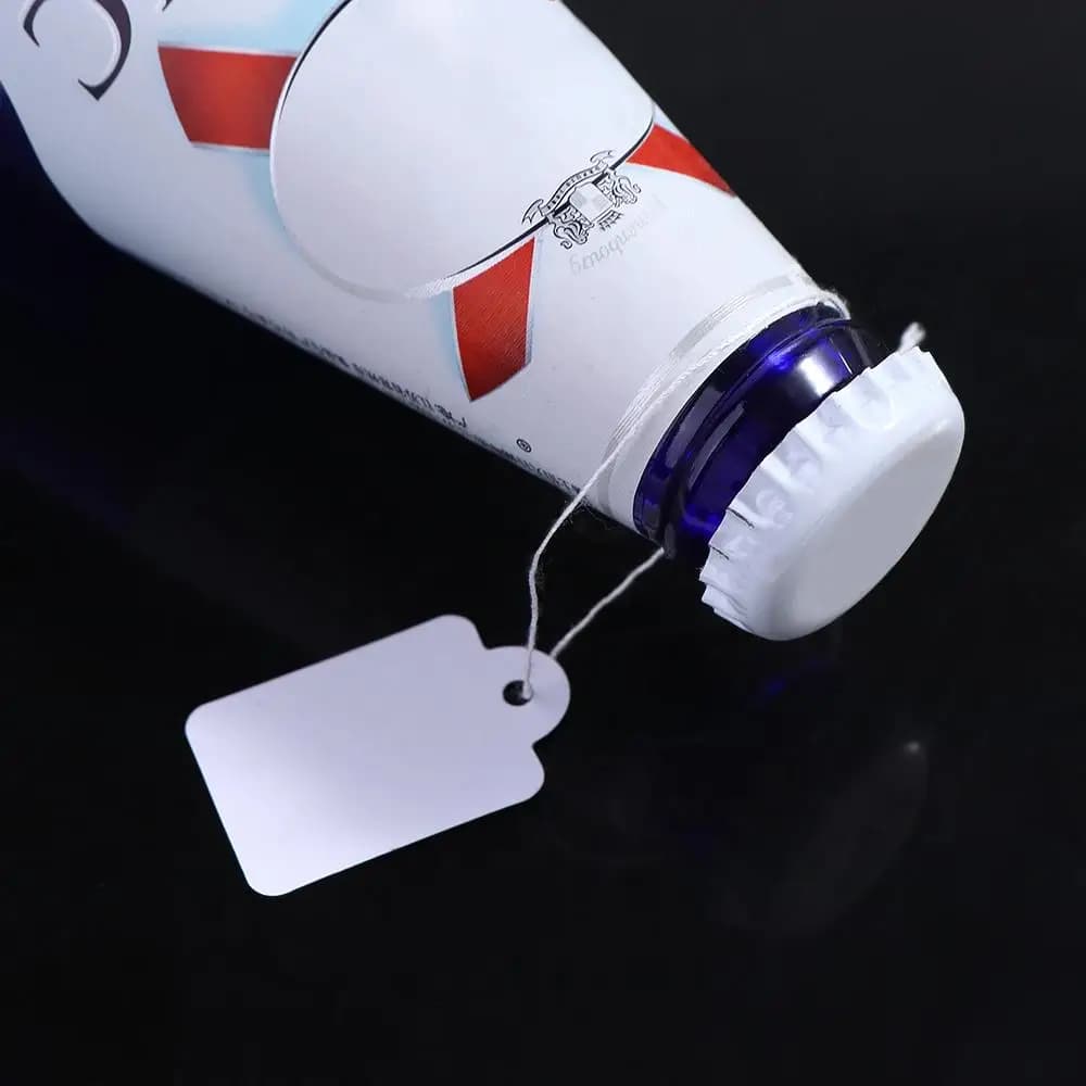 100Pcs Hanging Price Display Cards Apparel Sewing with Cotton Thread Sewing Supplies Price Tag Price Label Garment Tag Hang Tag