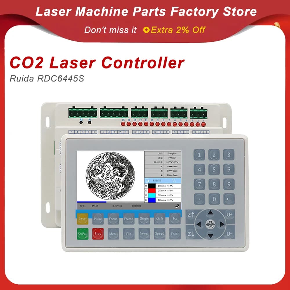 Controller Ruida RDC6445 RDC6445S per Macchina da Taglio e Incisione Laser CO2, Aggiornamento RDC6442 RDC6442S