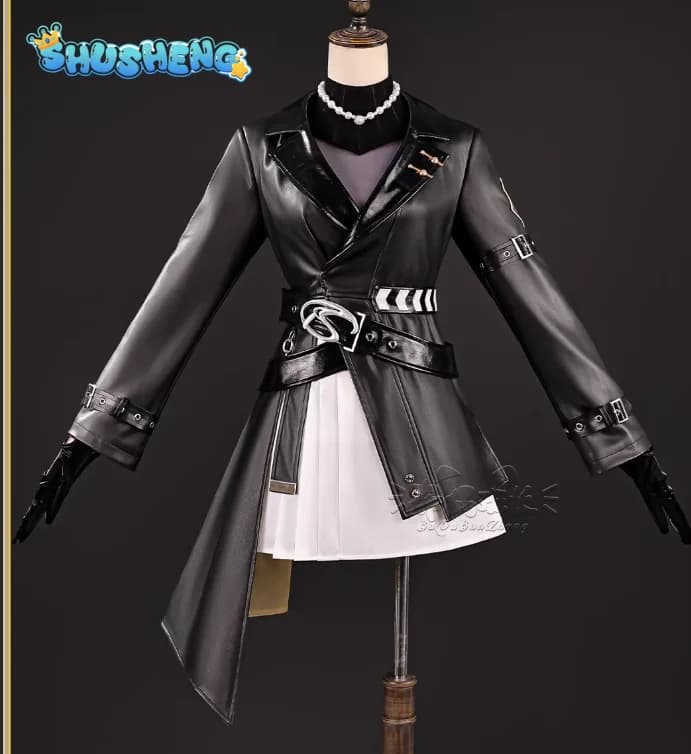 Costume Cosplay Kuchiba del Gioco Honkai: Star Rail, Uniforme per Halloween, Carnevale, Natale, Gioco di Ruolo, Cappotto in Pelle e Gonna per Donna