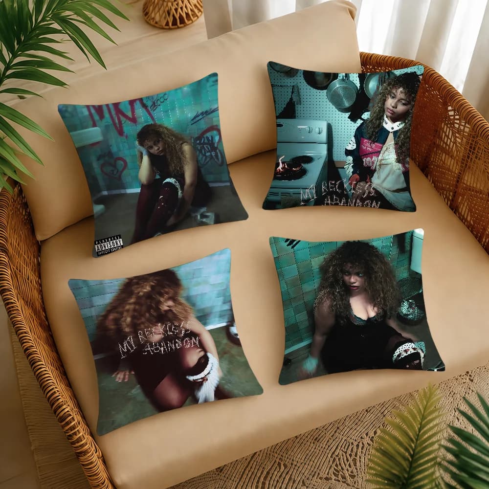 B-BellaS K-Kay My Reckless Abandon Cushion Cover Square Decorative Throw Pillow Case Sofa Bed Living Room Anniversary Gifts