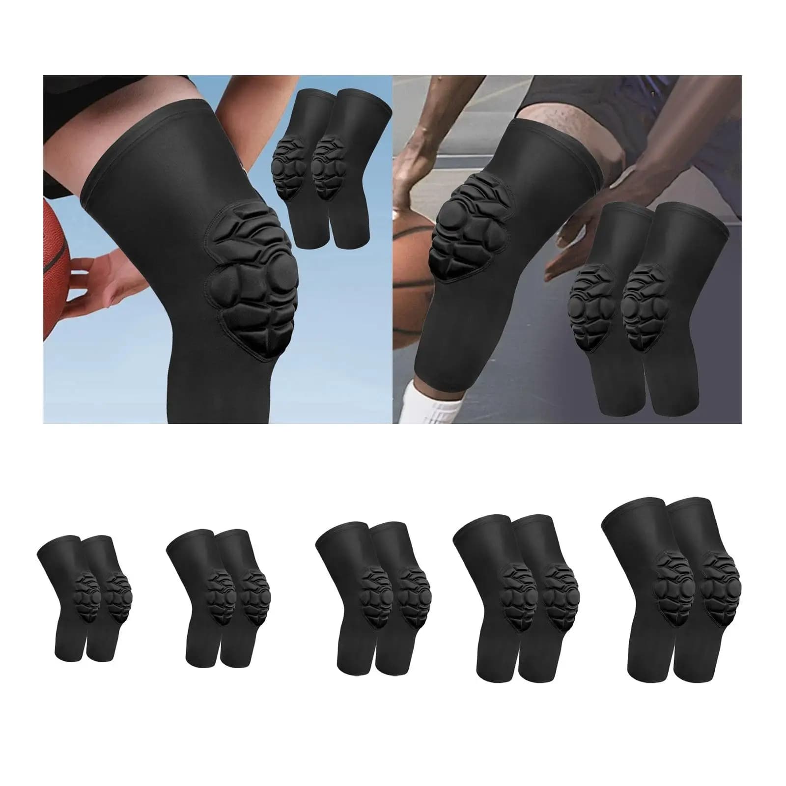 Ginocchiere di supporto per uomo donna protezione per ginocchia compressione manica per gamba per fitness baseball basket ciclismo calcio