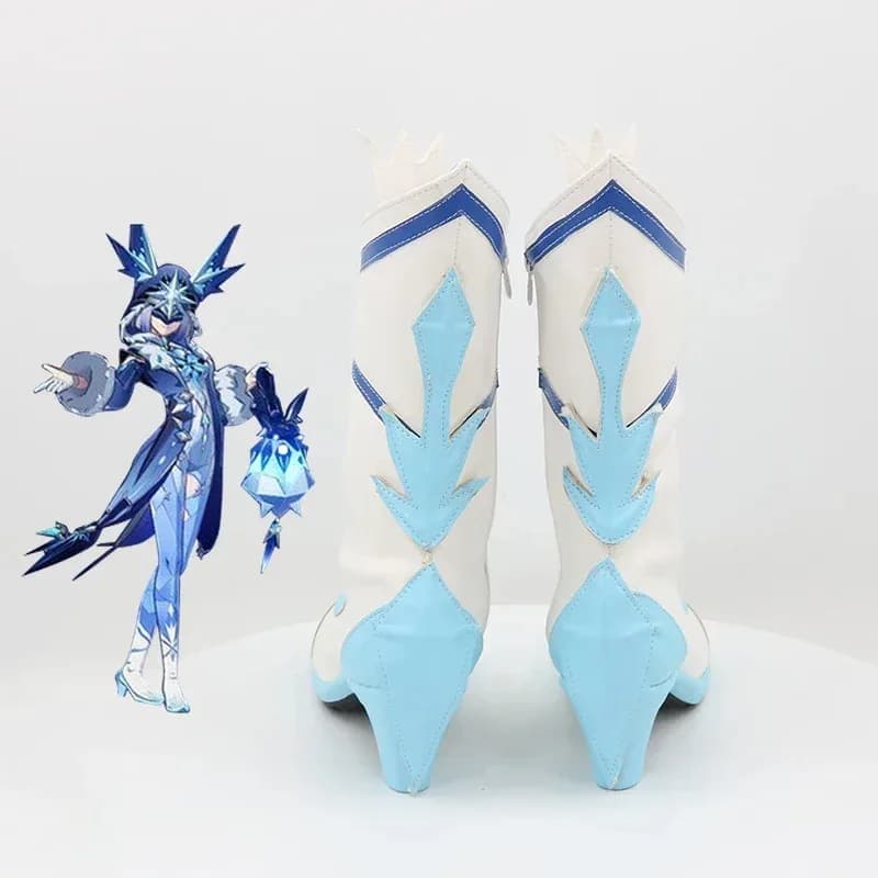 2025 RealCos Genshin Impact Fatui Cryo Cicin Mages Scarpe Stivali Accessorio per costume cosplay di Halloween
