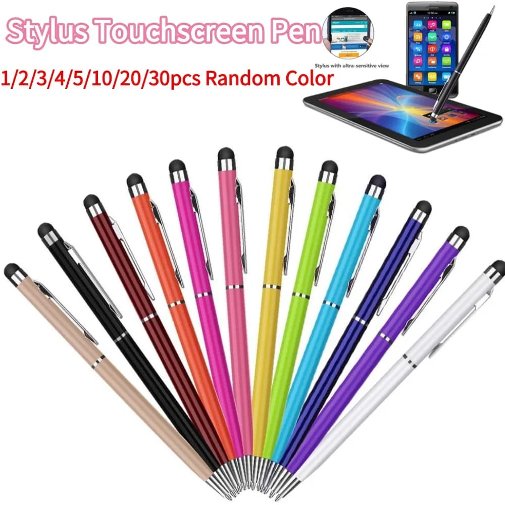 Penna capacitiva universale Stilo Touchscreen Penna per Ipad Tablet PC 2 in 1 Penna stilo capacitiva Penne da disegno Penna touch