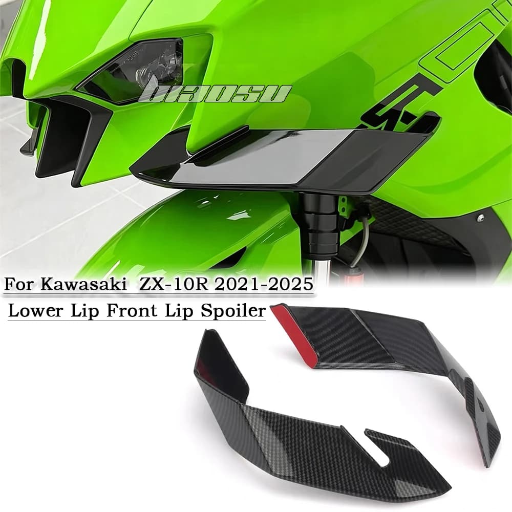 Motorcycle Side Winglet Spoiler For Kawasaki ZX-10R ZX10R R ZX-10R 2021-2025 Retrofit Aerodynamic Cowling Fairing Fixed Wing