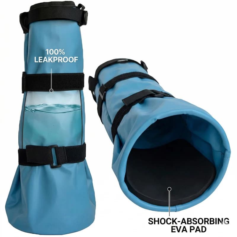 Stivali per immersione zoccoli in acqua resistente con cuscinetti in EVA, 1 paio, borsa impermeabile per la cura equina, per il trattamento di abscessi e teliere.
