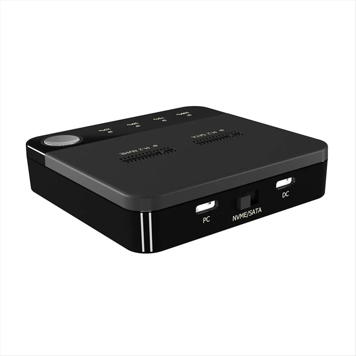 N86R M.2 SATA Duplicator M.2 SATA to Nvme SSD Enclosure External Hard Disk Docking Station with Clone for M2 HDD SSD Reader