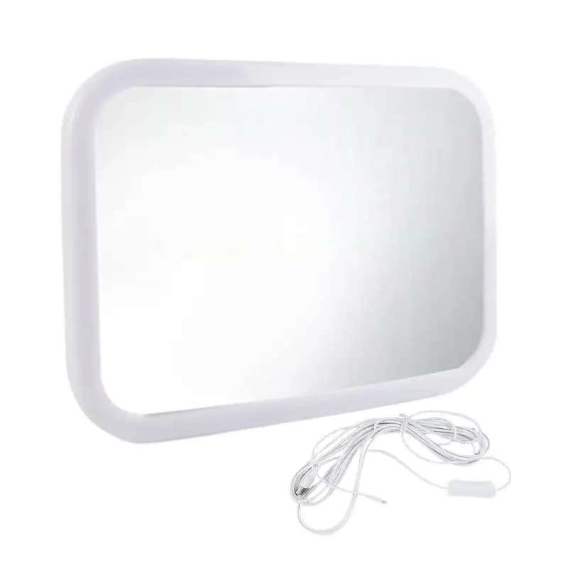 Mirror For Baby In Car LED Rear Seat Toddler Monitor Dimmable USB Backseat Baby Car Interior Mirror For Travel Dash Road Trip