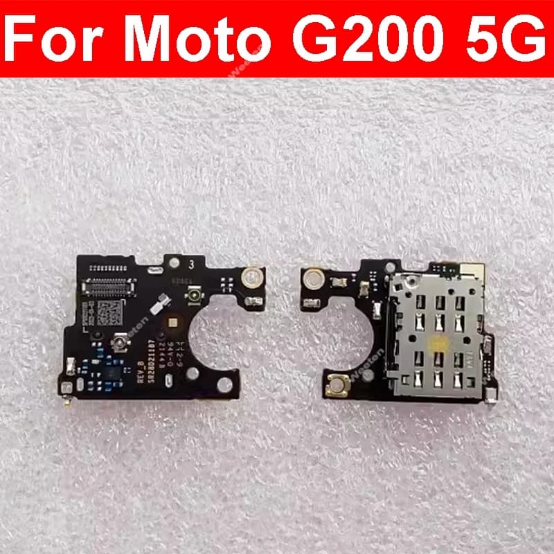 Scheda Porta SIM per Motorola MOTO G200 5G XT2175-1, Scheda Lettore SIM, Connettore, Parti di Ricambio