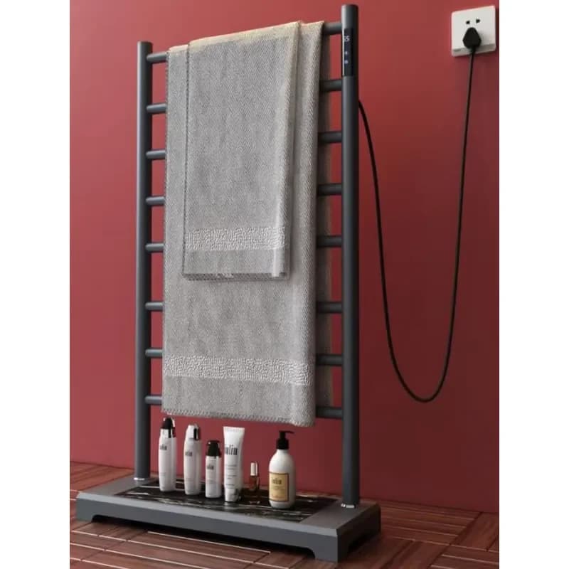 for Modern Polished Stainless Steel Wall Mounted Electric Heated Towel Warmer with 24h Timer 4 Bars and Above