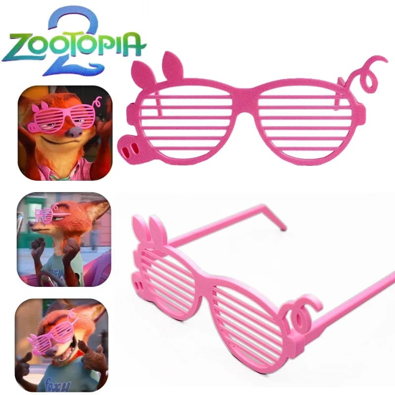 Anime Zootopia Maiale Occhiali Cosplay Nick Fox Senza Lenti Occhiali Cartoon Cute Eyewear Halloween Party Prop Accessori