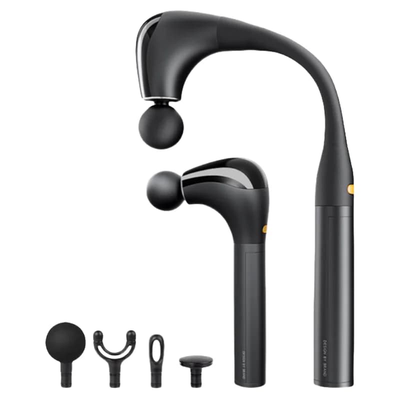 New Brushless Handheld Fascia Gun | Portable Rechargeable Massage Gun Detachable Heads Deep Tissue Percussion for Muscle