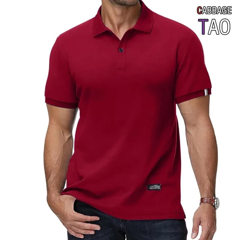 Nuova Camicia Polo da Uomo a Maniche Corte con Bottoni, Casual Oversize, Leggera e Traspirante per Golf e Streetwear Estivo