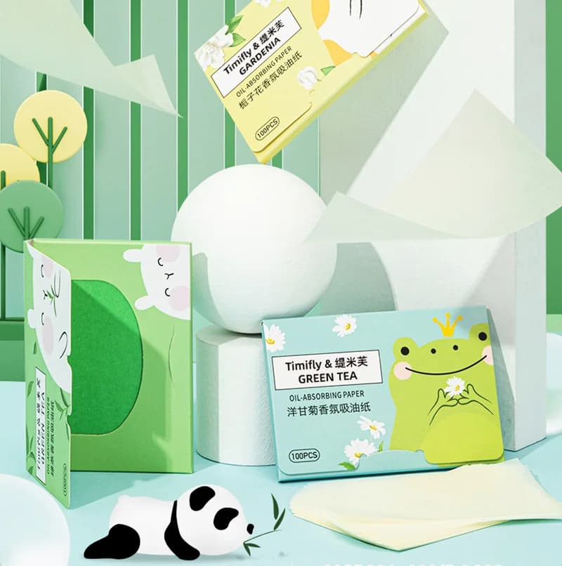 100PCS Protable Face Oil Blotting Paper Matting salviette per il viso detergente per il viso controllo dell'olio strumenti per la pulizia del viso che assorbono l'olio