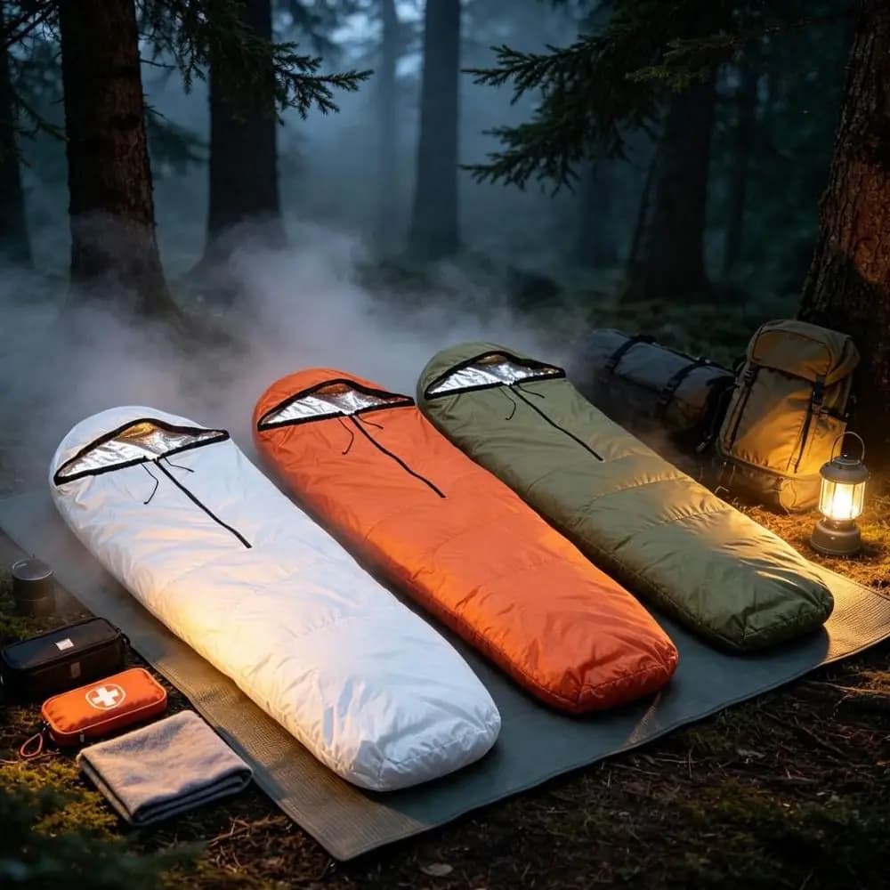 High Quality Ultralight Emergency Sleeping Bag Waterproof 208*81cm Survival Gear 3 Colors Heat Reflective Thermal Sleeping Bag