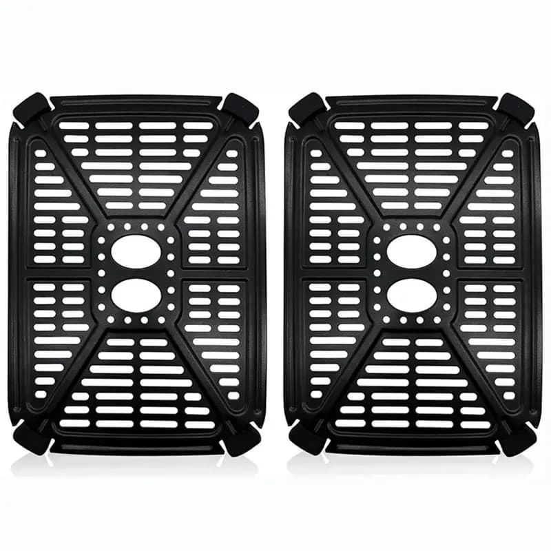 diPARTY adAccessories for double basket Holstein Housewares 8.4QT, grid spare plate 8.5X6.1 inch
