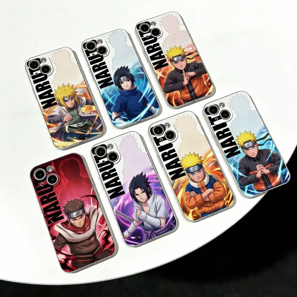 NARUTO ANIME Ultra Clear TPU Case Slim Lightweight Shockproof Cover For iPhone 17 16 15 14 Pro Max Plus Mini