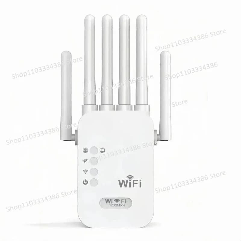 5G High-speed Extended Signal Amplifier Wifi Repeater Dual-band 1200M Wireless Network Enhancer