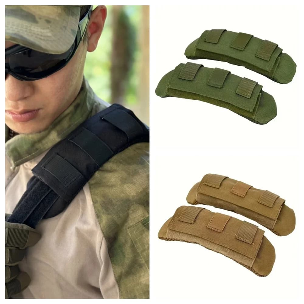 Gilet tattico da esterno Zaino Tracolla Cuscino in rete traspirante Spalla Proteggi Imbottiture Accessori per zaino da trekking