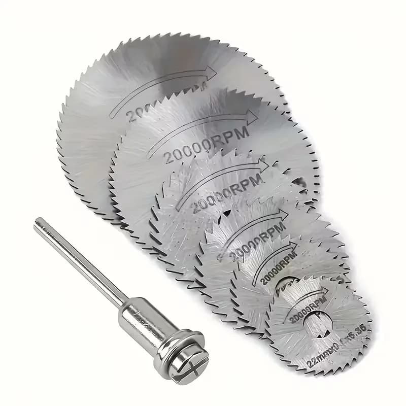 1 Set Mini Circular Saw Blade, Hss Cutting Disc Rotating Drilling Tool Accessories For Wood Plastic And Aluminum