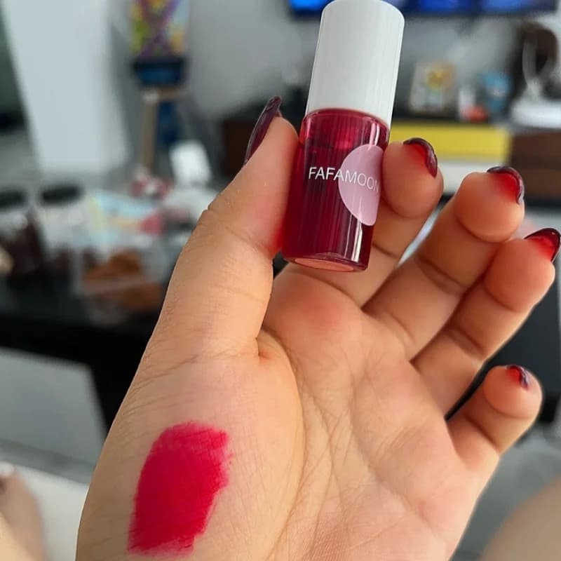 Acqua Liquido Tinta Idratante Lucidalabbra Specchio Smalto per labbra Rossetto impermeabile a lunga durata Rosered Lip Guancia Rouge Mini Cosmetico