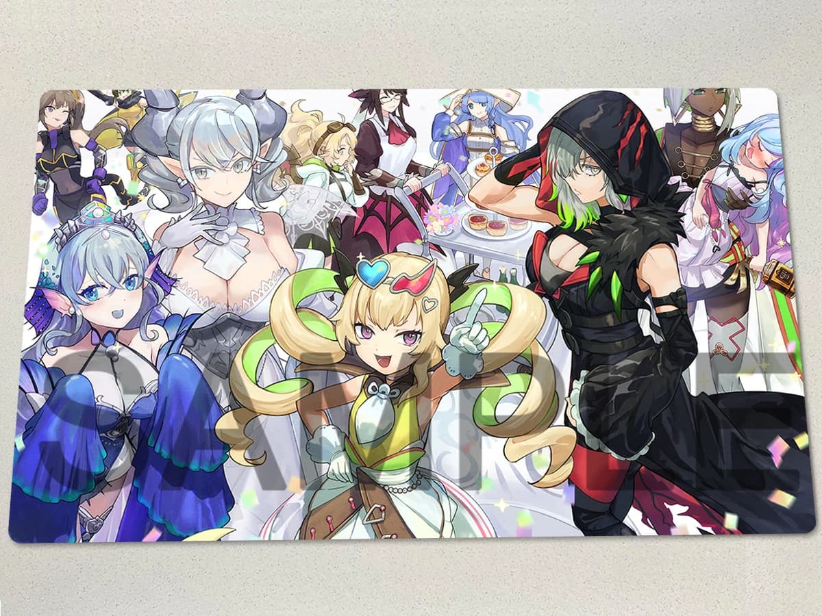 YuGiOh Labrynth Playmat Tearlaments TCG CCG Mat Diabellstar The Black Witch Gioco di carte collezionabili Duel Mat Tappetino per mouse in gomma Borsa gratuita