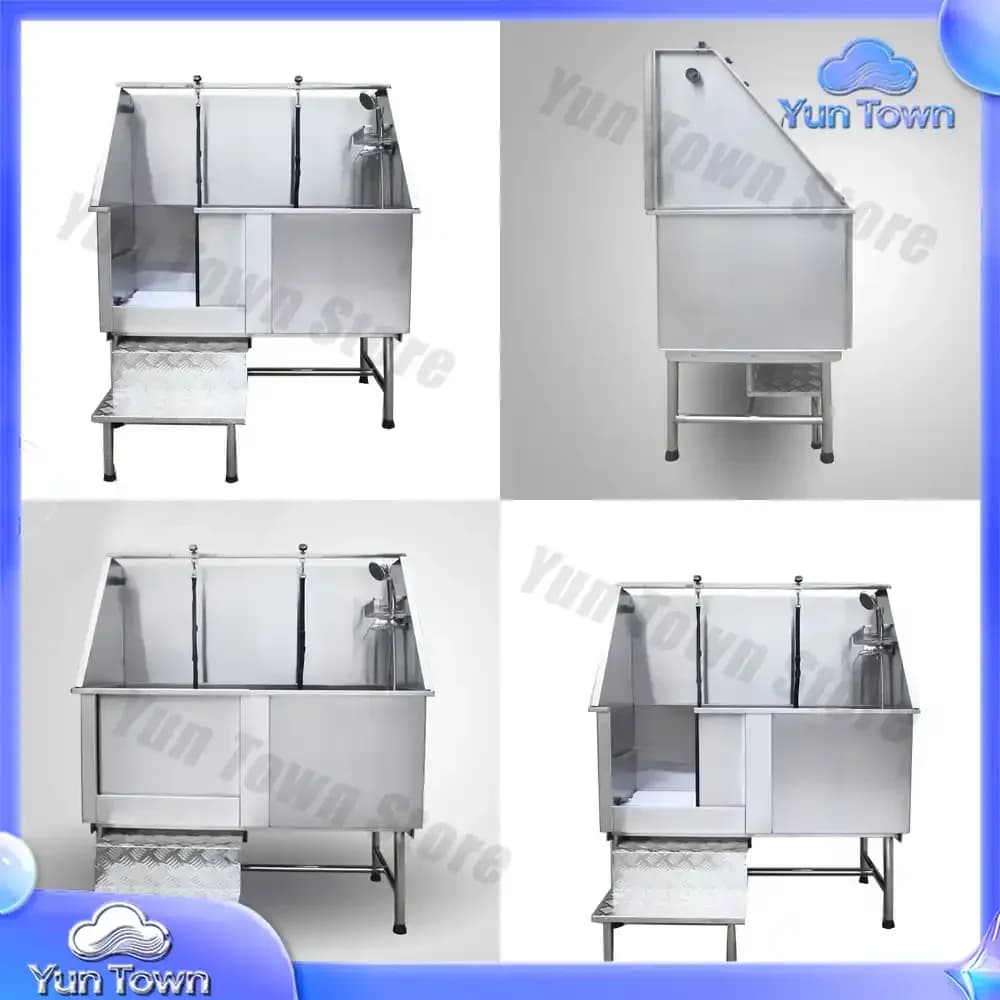 Stock Stainless Steel 34 Pet Bathing Dog Tub Dog Grooming Bathtubs Durable Pet Bathtub
