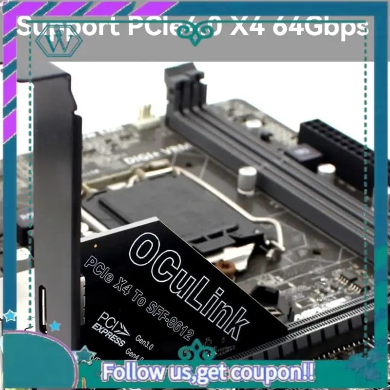 Scheda di espansione A75Q-Pcie 4.0 X4 a Oculink SFF8611/8612 a SSD SFF-8639 U.2 per scheda grafica esterna per Win/Linux
