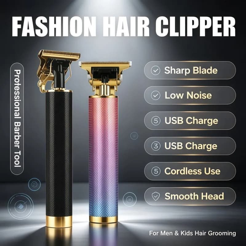2026 New Electric Hair Cutting Machine Vintage T9 Clipper Hair Rechargeable Man Shaver Trimmer For Men's Barber Professional