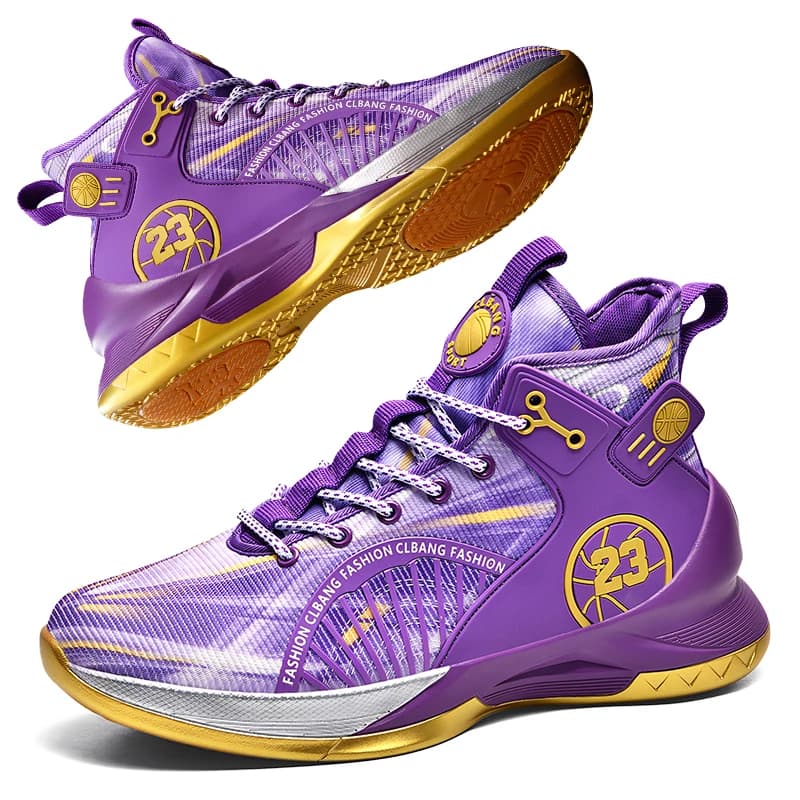 Men's Basketball Shoes Fashionable Gymnastics Shoes Breathable Running Shoes Non-slip Sports Shoes