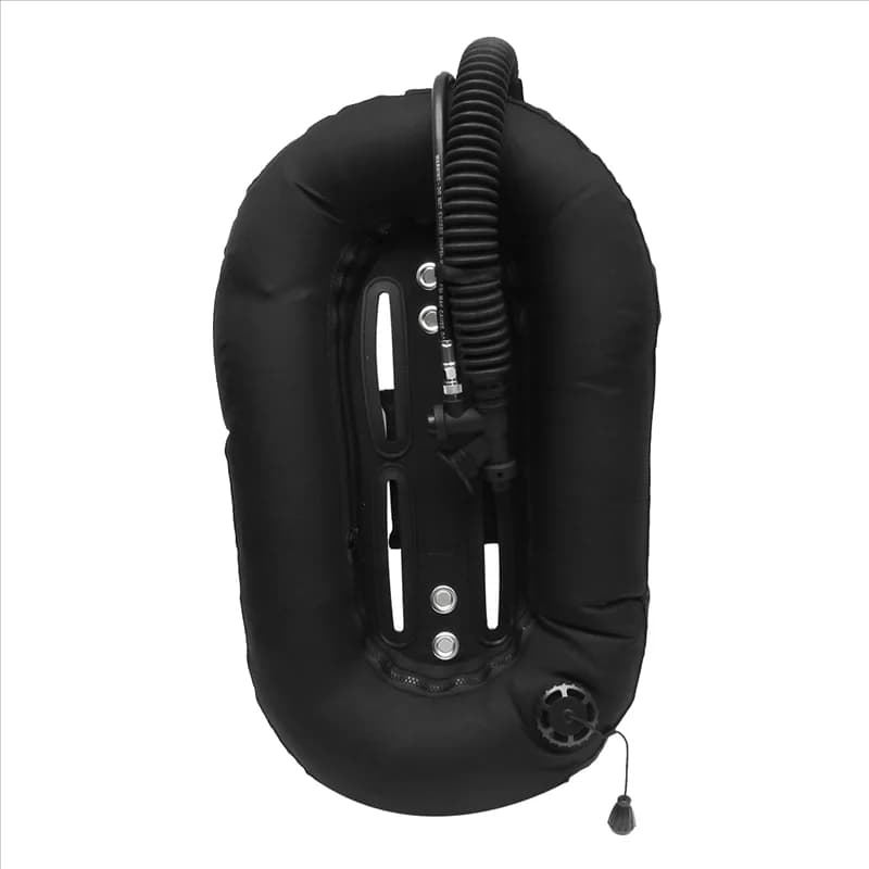 New 30Lbs Scuba Diving Snorkeling Donut Wing Single Tank BCD Floating Equipment Professional Underwater Equipment, Black