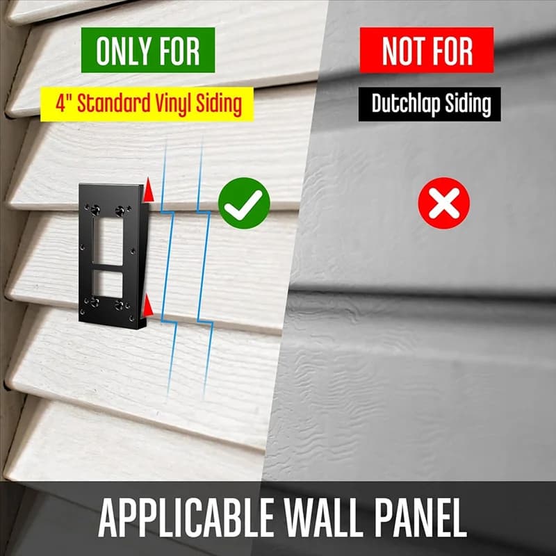 AB41-2 pezzi Supporto per rivestimento in vinile per campanello compatibile con campanello video ad anello, campanello per videocitofono 1a generazione 2, 3, 3+