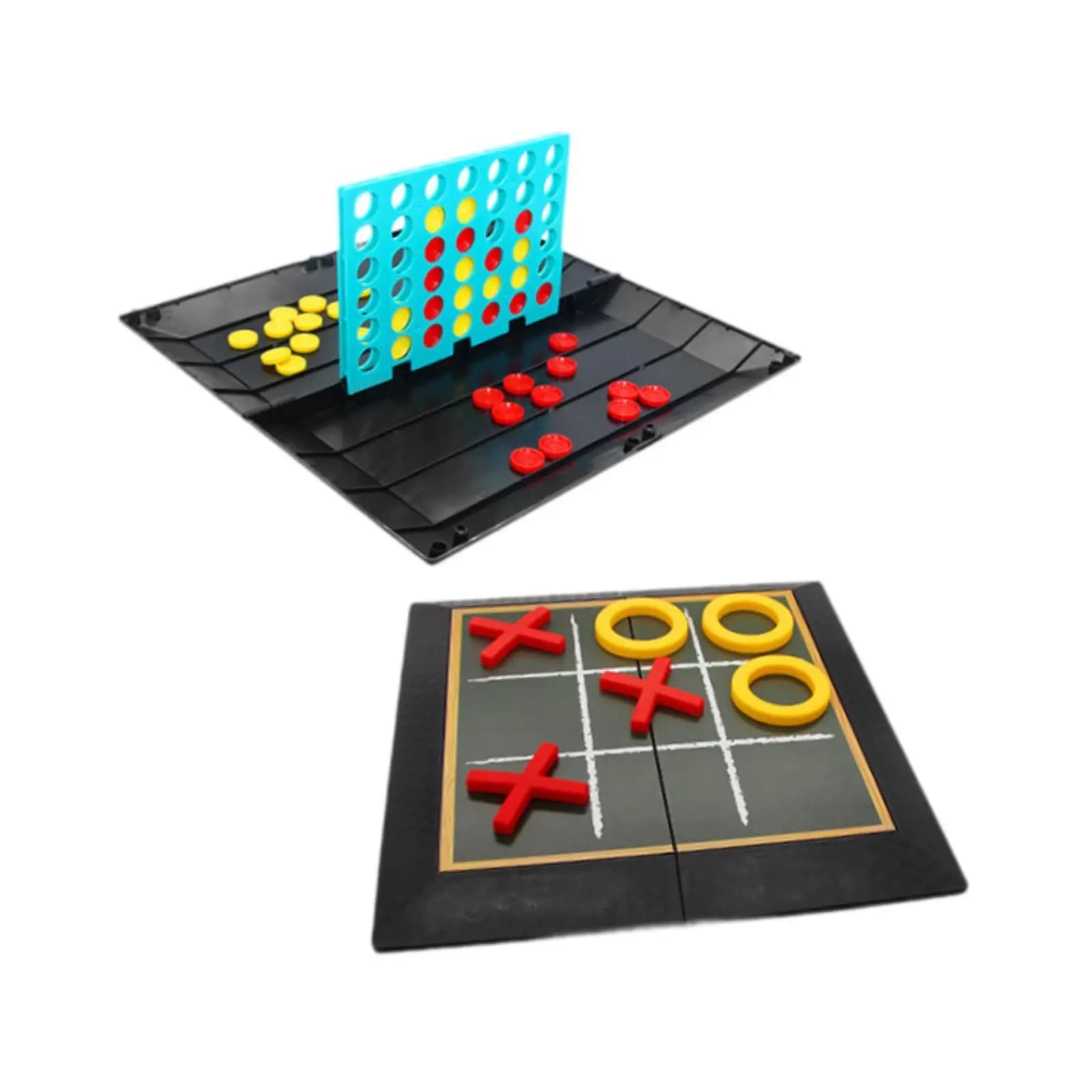Tic TAC Toe Gioco da tavolo Gioco da tavolo per famiglie Blocchi da tavolo XO Gioco da tavolo di scacchi per bomboniere Regali Cortile Soggiorno Bambini