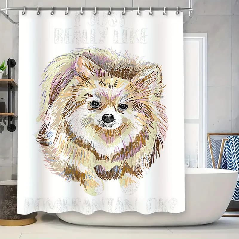 Tenda da doccia a tema spiaggia: stampa rustica di conchiglie in marrone bianco acquerello decorazione da bagno per bagno 72\x84\