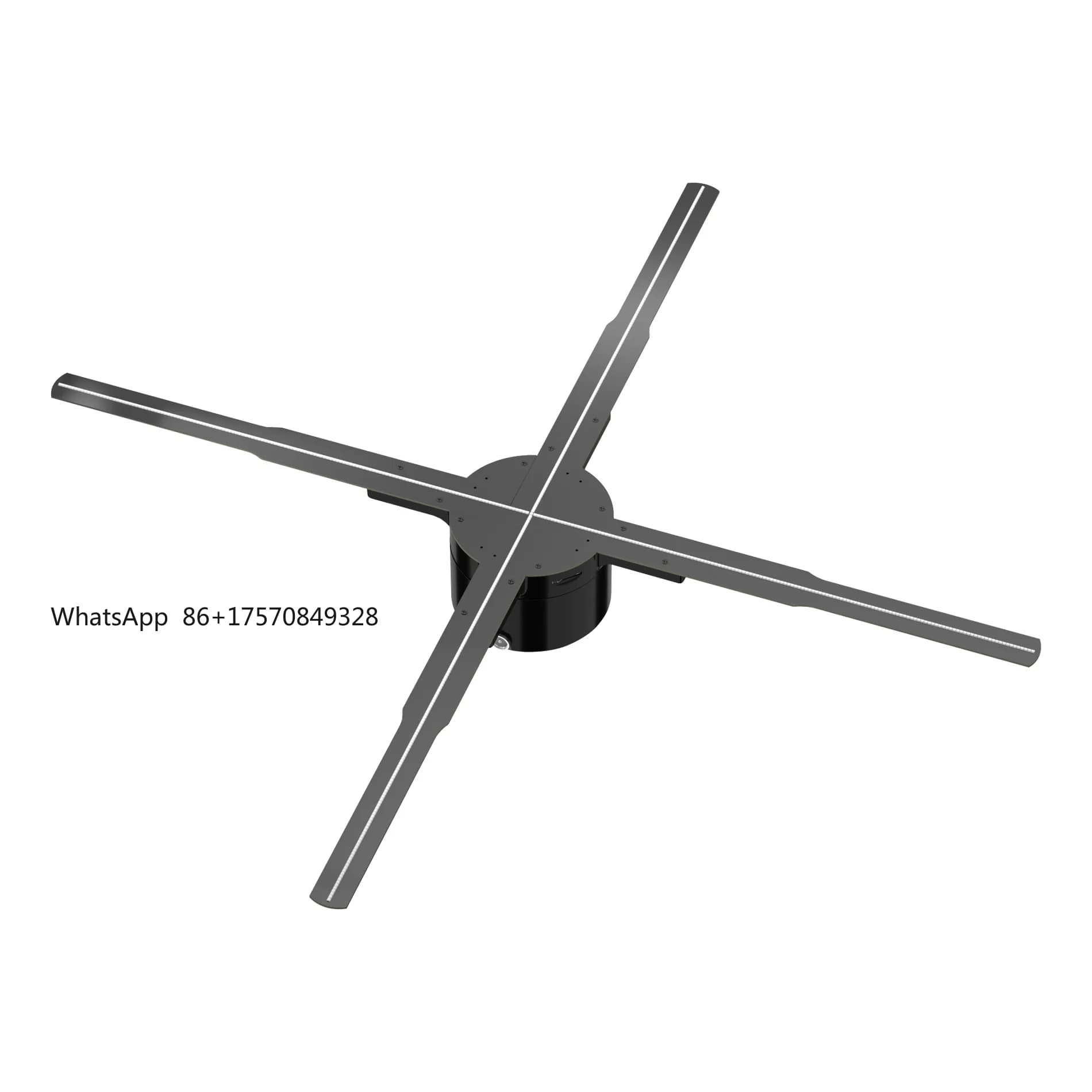 Factory Direct Sale 62cm Upgraded Suspended Stereo Holographic Projector LED Fan High-definition Screen 3D Display