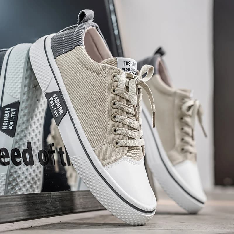 Sports Breathable Men's Shoes New Canvas Shoes Comfortable Large Size Durable Fashionable Men's Walking Sneakers