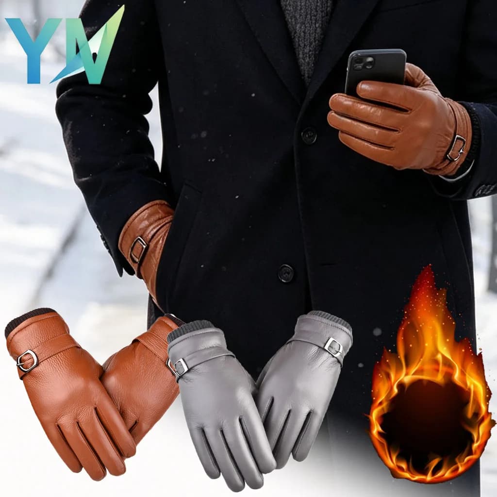 1-10PCS Winter Gloves Touchscreen Compatible Warm Thick Fleece Lined for Skiing Cycling Motorcycle Running Hiking Cold Weather