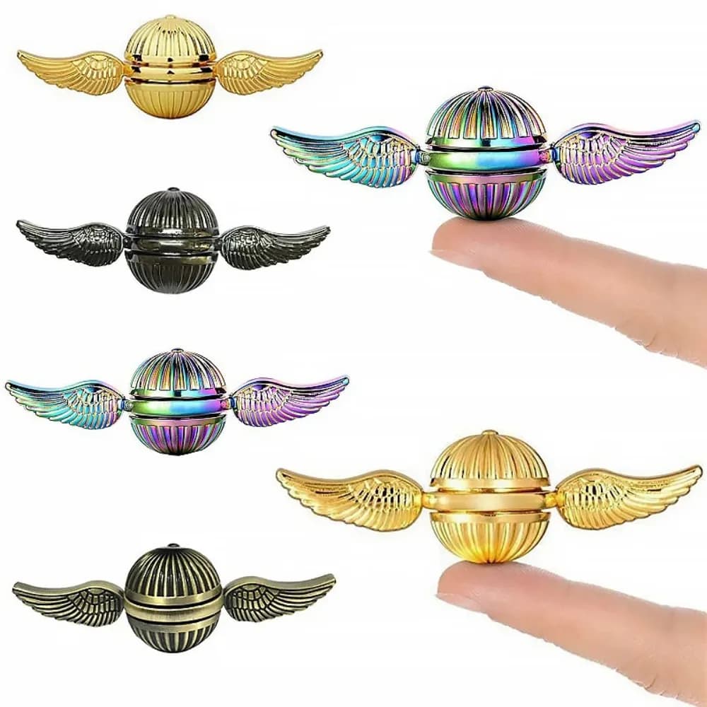 EDC Fidget Spinner Giocattolo Punta delle dita Ali rotanti Giroscopio Giocattolo antistress Bambini Adulto Rotante Sfera di metallo Desktop