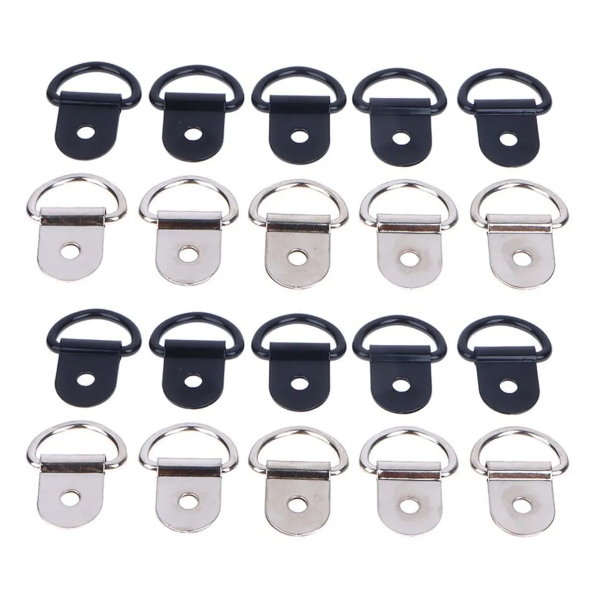 Gancio per tirare a forma di D in acciaio inossidabile da 10 pezzi Anello per ancoraggi Anello per legare il carico in ferro per rimorchi Accessori per barche camper