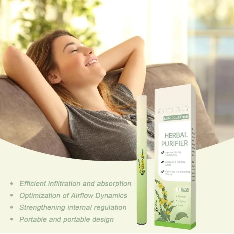 Inalatore per la Pulizia dei Polmoni, Inalatore Nasale alle Erbe per la Purificazione dei Polmoni, Diffusore Naturale Rinfrescante e Lenitivo, Purifica la Cavità Nasale e i Polmoni