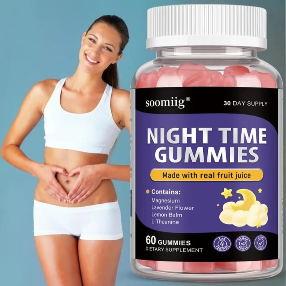 Caramelle Gommose Notturne con Melissa - Migliorano l'Umore e la Salute Cerebrale, Alleviano lo Stress, Migliorano la Digestione - Integratori