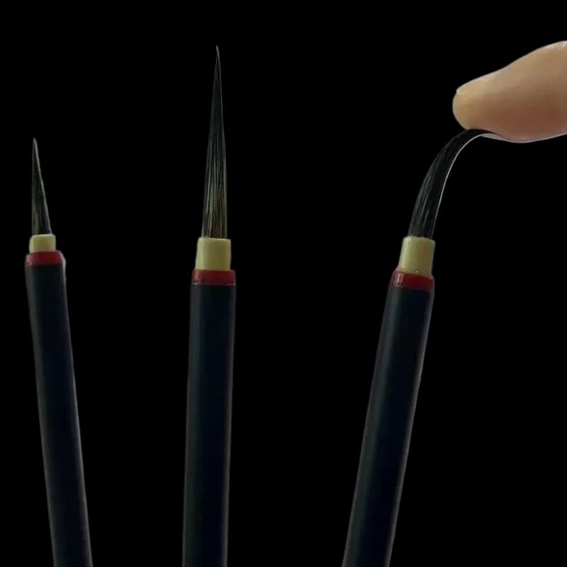 Slender Gold Rabbit Hair Calligraphy Brush Thin Gold Body Weasel Hair Brush Watercolor White Drawing Line Drawing Brush Pen Set