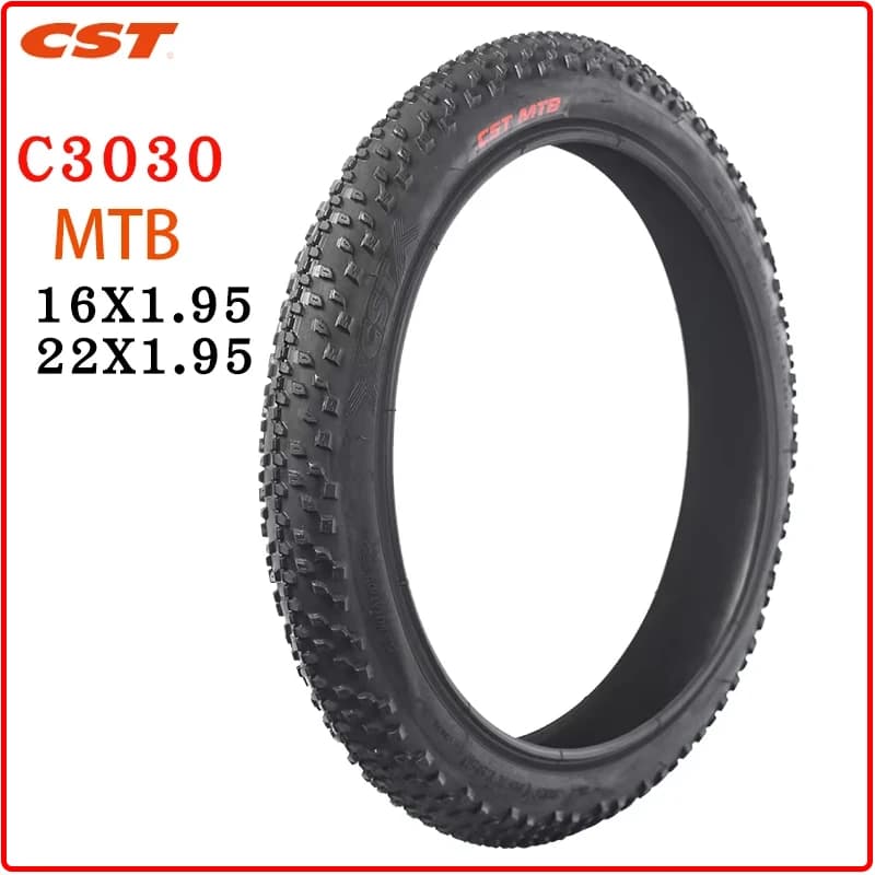 Pneumatico per bicicletta pieghevole CST per bambini, parti di bici MTB, ruota piccola 305, 22x1,95, C3030, 16x1,95