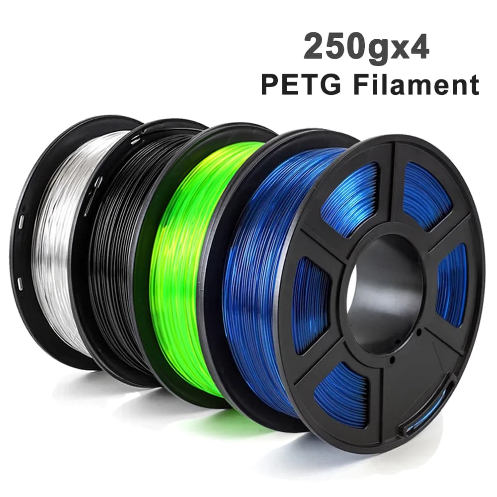 Filament for 3D PETG printer 1 kg 1,75 mm Transparent red 250 gx4 Transparent blue material Printer 3D petg printing materials