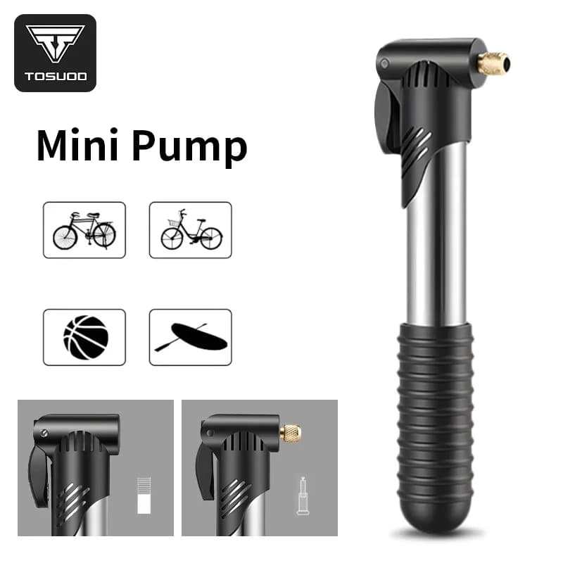 TOSUOD 1pc Portable Air Pump Bicycle Mini Road Bike Inflator Mountain Bike Air Cylinder