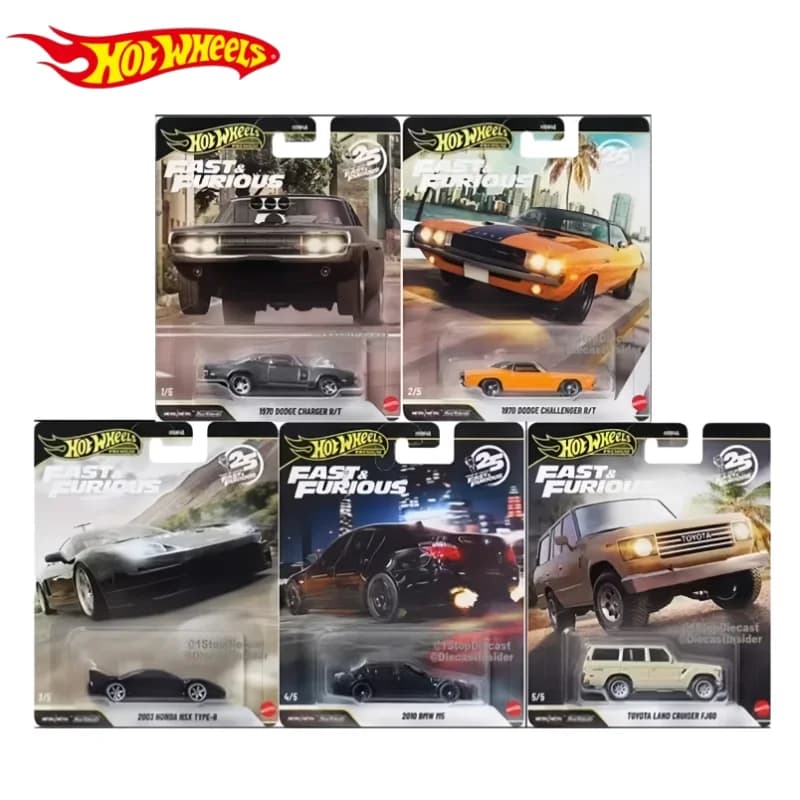 Pre-sale Hot Wheels Fast & Furious Q Case Serie Premium Alloy Diecast Car Dodge Charger Honda NSX BMW M5 Toyota Land Cruiser Car