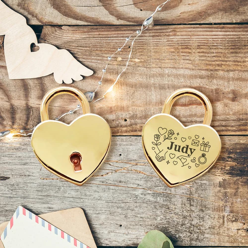 Lucchetto da Viaggio Personalizzabile con Testo Colorato, Regalo per Matrimonio, Compleanno, Viaggio