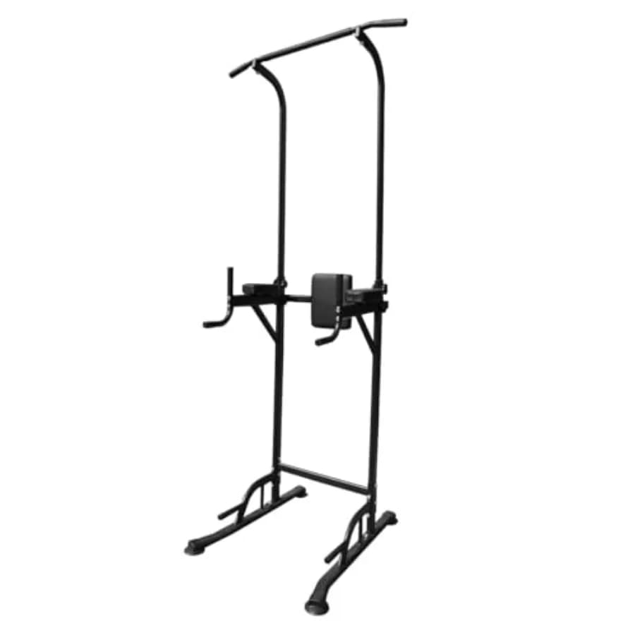 Adjustable Home Gym Self-supporting Traction Station, Black Steel Fitness Equipment for Strength Training