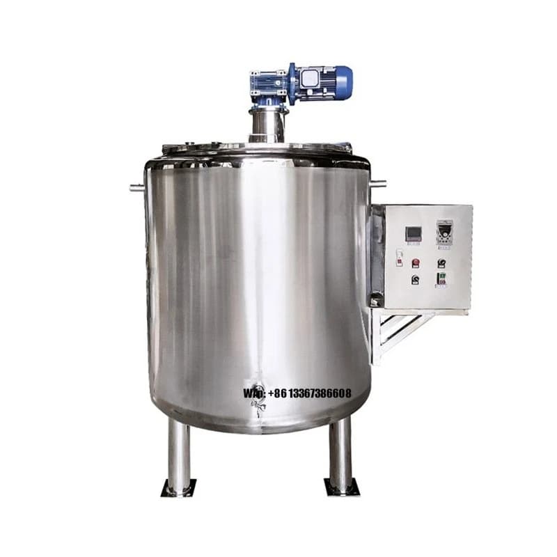 Mixer for 1000L Emulsions and Lotions, Mixing Tank with Vapore Shirt for Liquid Flavor and Liquid Fertilizer