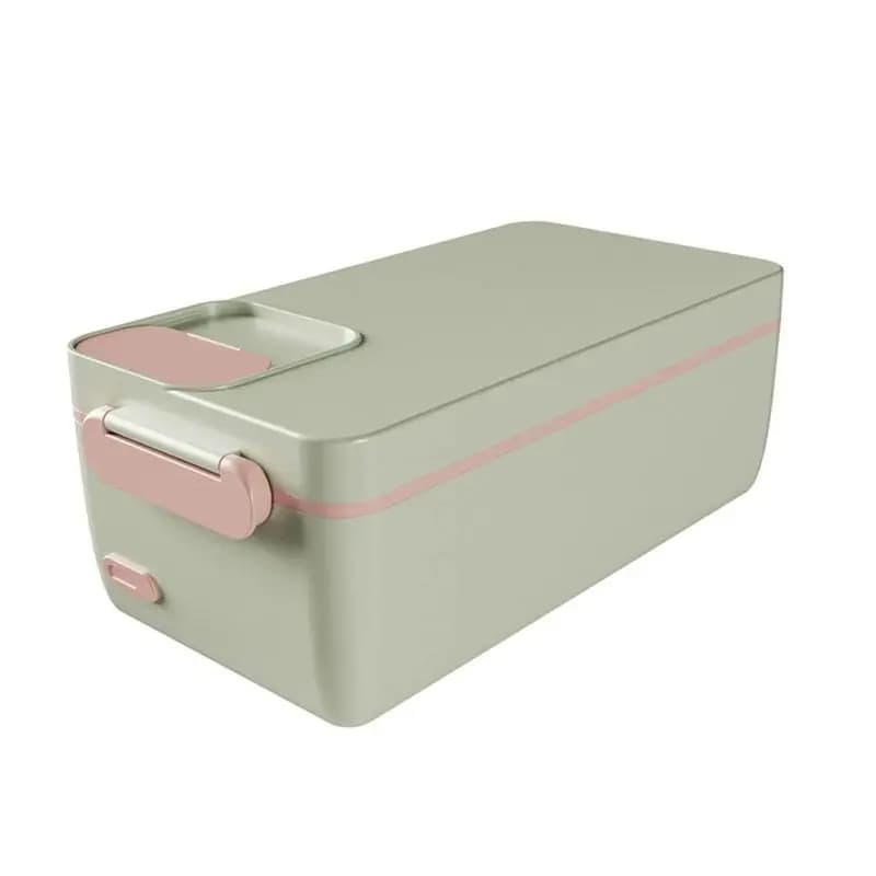 A69eheater Removable Stainless Steel Electric Lunch Box Heated Food Container Portable Wireless For Travel B